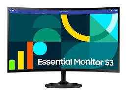 MONITOR SAMSUNG ESSENTIAL 27"S3 FHD 100HZ CURVED