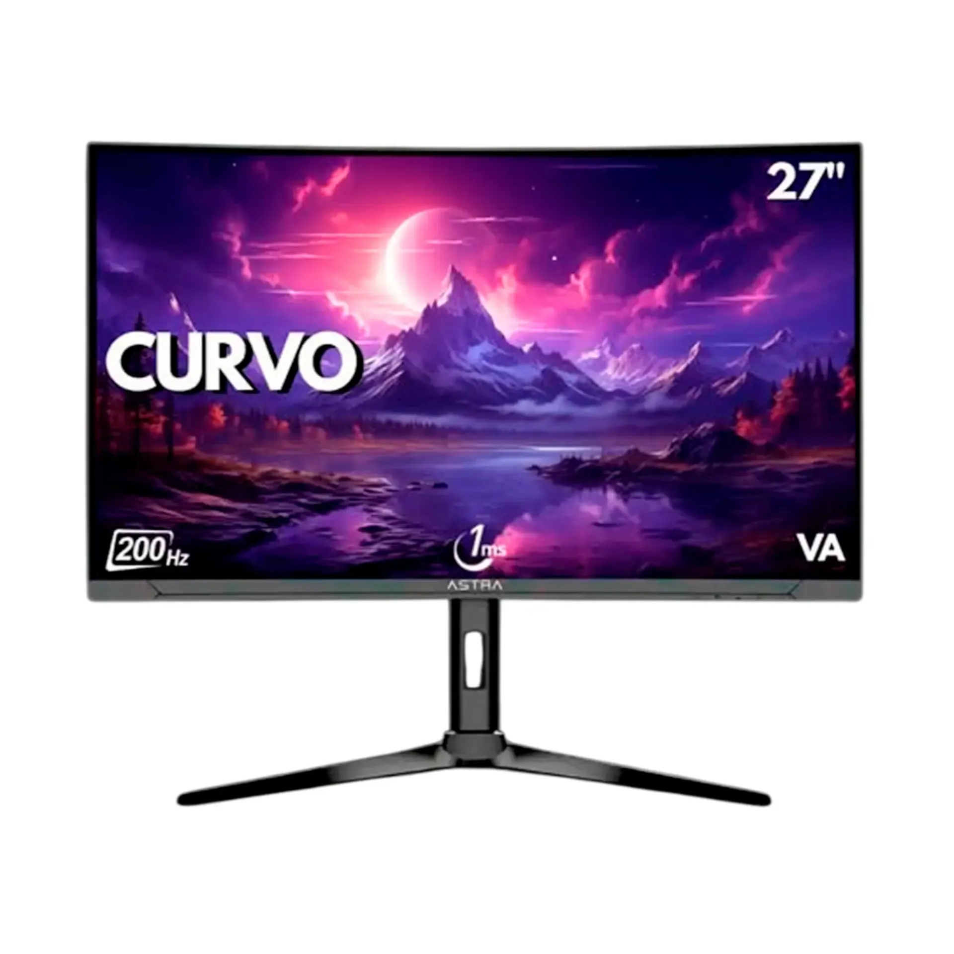 [MON026] MONITOR ASTRA 27" GAMING  CURVO HDMI DP AUD DC  RGB 200HZ 1920X1080 1MS FREE FLICKER